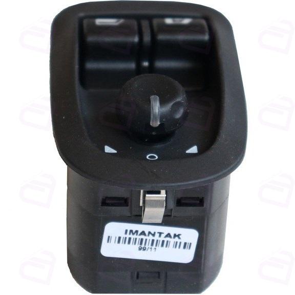 کلید شیشه بالابر پژو 206 تیپ 5 جلو تنظیم آینه بغل دو سوکت ایمن تک