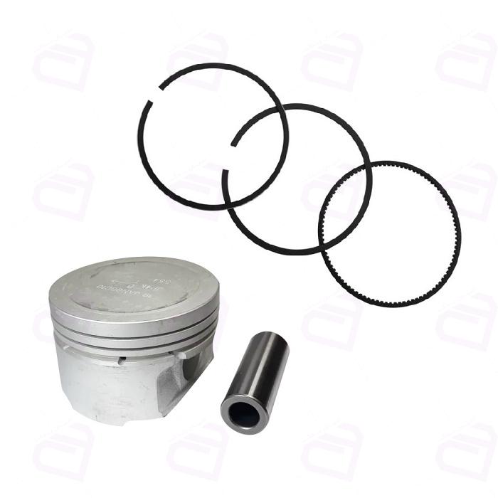 پیستون و رینگ پژو 206 تیپ 5 TP عظام کد3731 (تارا TU5P, استاندارد)
