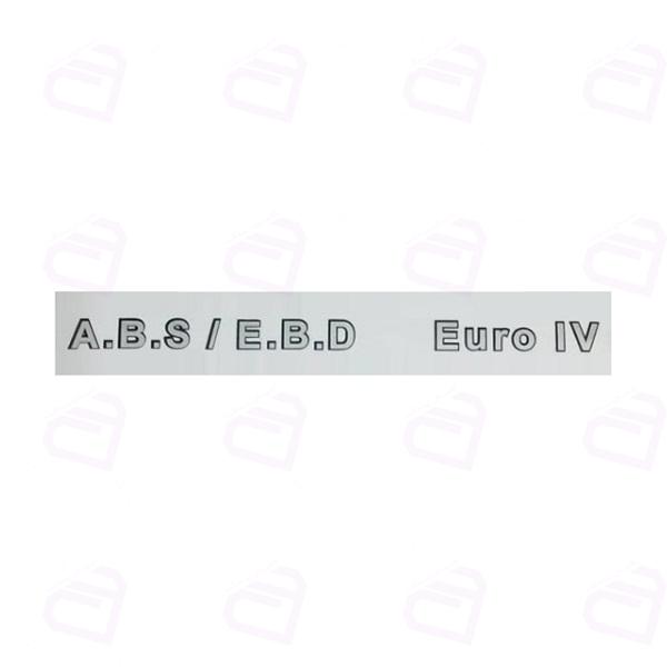 آرم نوشته A.B.S / E.B.D EURO IV آرم سازان