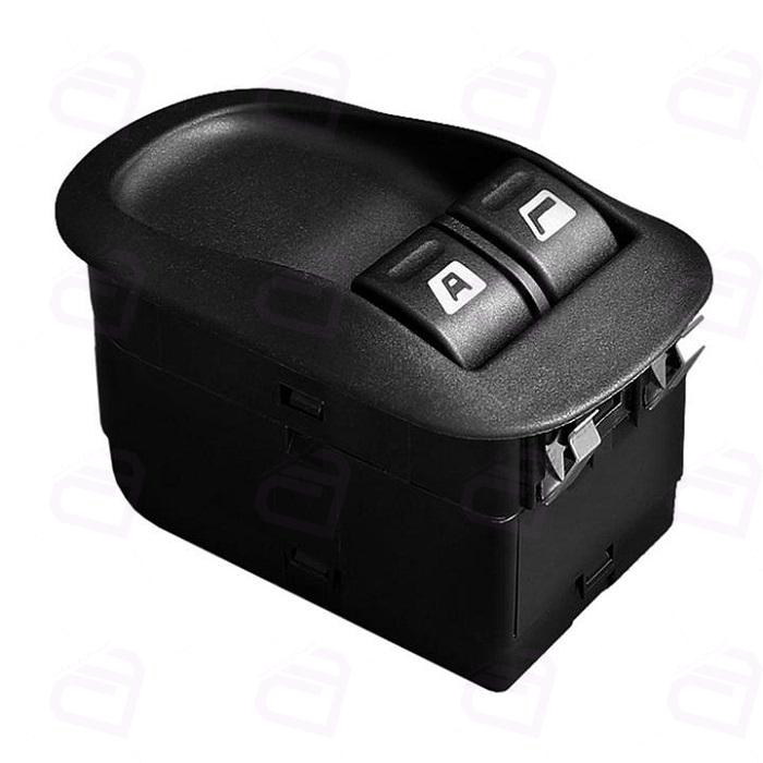 کلید شیشه بالابر پژو 206 تیپ 2 جلو دو سوکت ایمن تک (پژو TU3 SD)