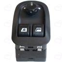 کلید شیشه بالابر پژو 206 تیپ 5 جلو تنظیم آینه بغل دو سوکت ایمن تک