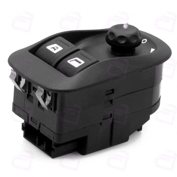 کلید شیشه بالابر پژو 206 تیپ 5 جلو تنظیم آینه بغل دو سوکت کد0892 (پژو TU5 SD)